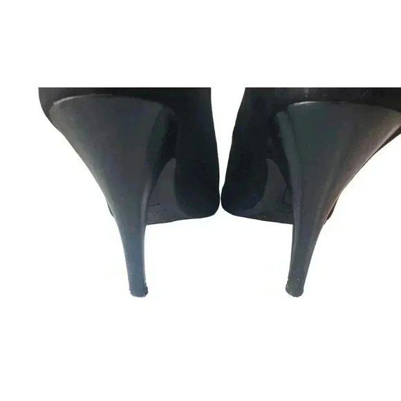 Christian‎ Siriano For Payless Red High Heels Pumps Black Suede Size 10 - Picture 5 of 13